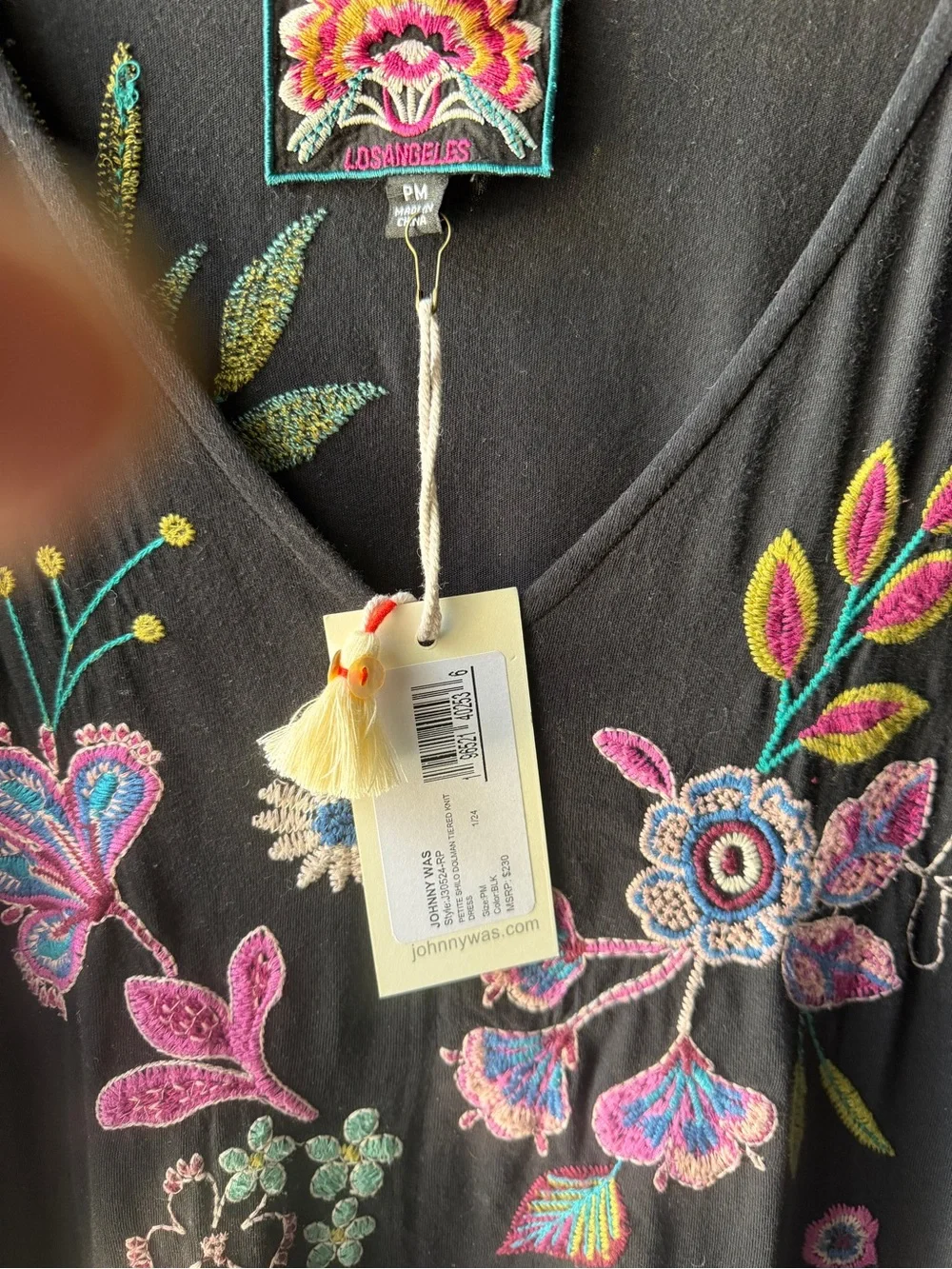 NWT Johnny Was SHILO DOLMAN TIERED KNIT $230 DRESS - Picture 7 of 9
